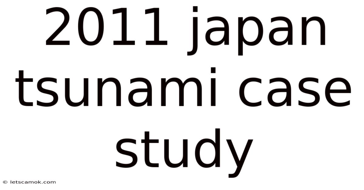 2011 Japan Tsunami Case Study