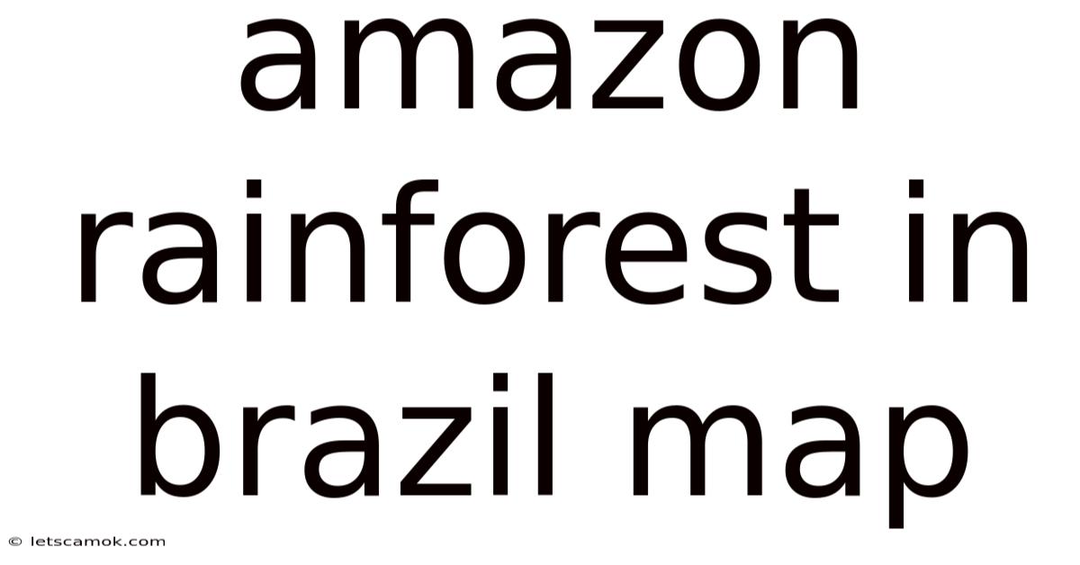 Amazon Rainforest In Brazil Map