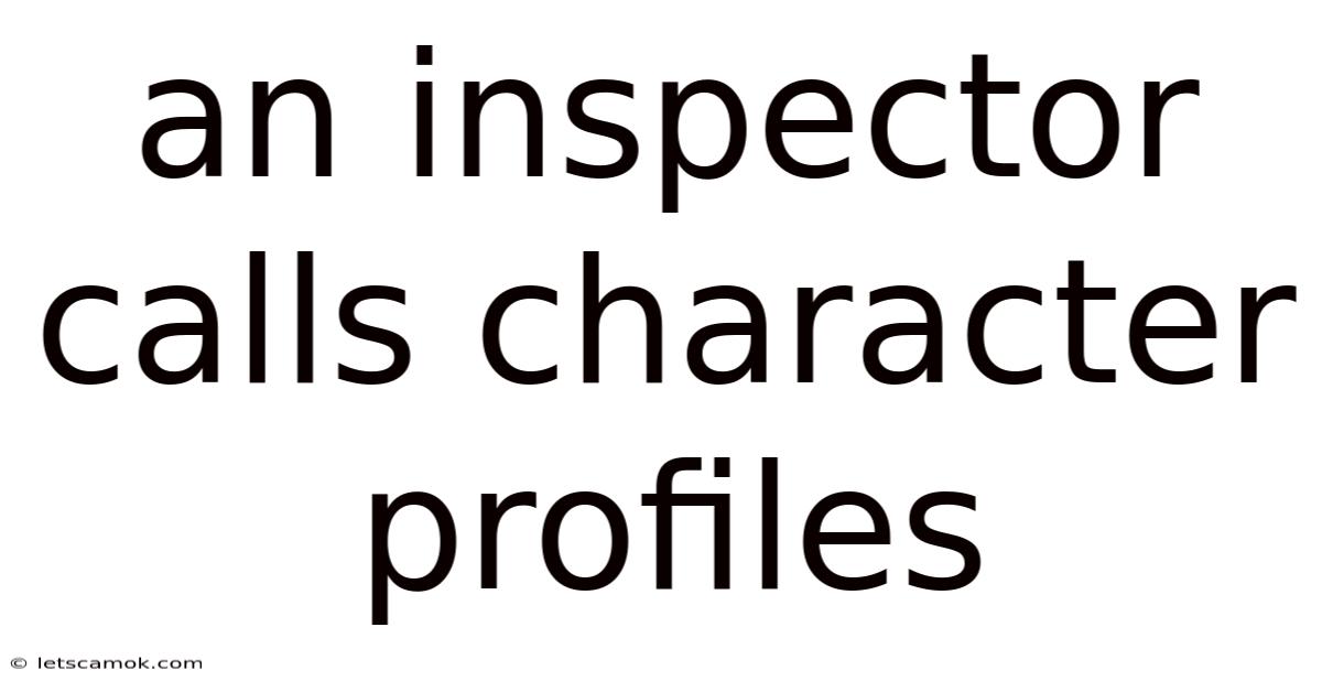 An Inspector Calls Character Profiles