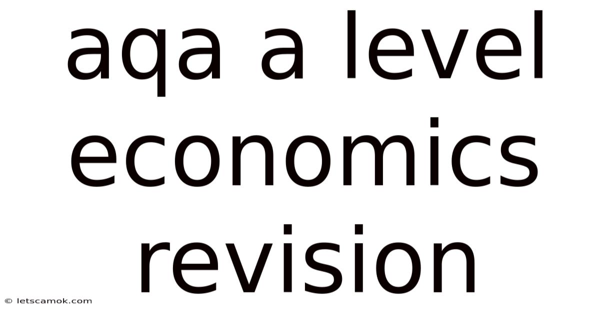 Aqa A Level Economics Revision