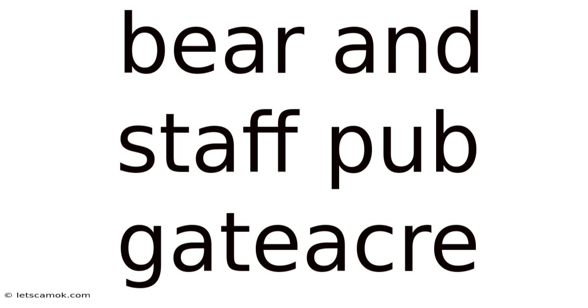 Bear And Staff Pub Gateacre