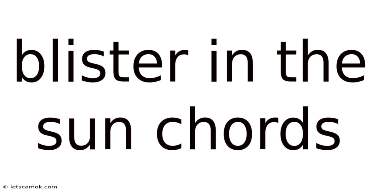 Blister In The Sun Chords