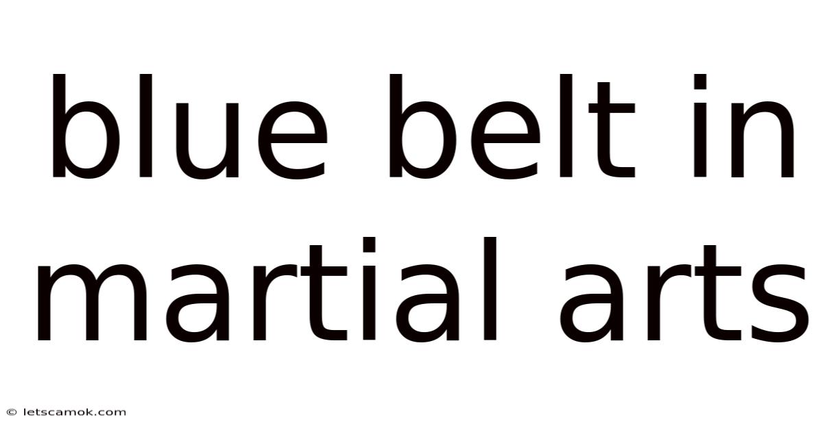 Blue Belt In Martial Arts