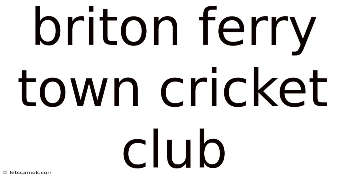 Briton Ferry Town Cricket Club