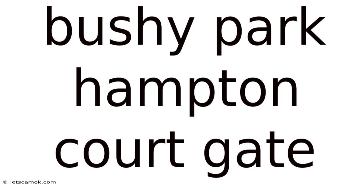 Bushy Park Hampton Court Gate