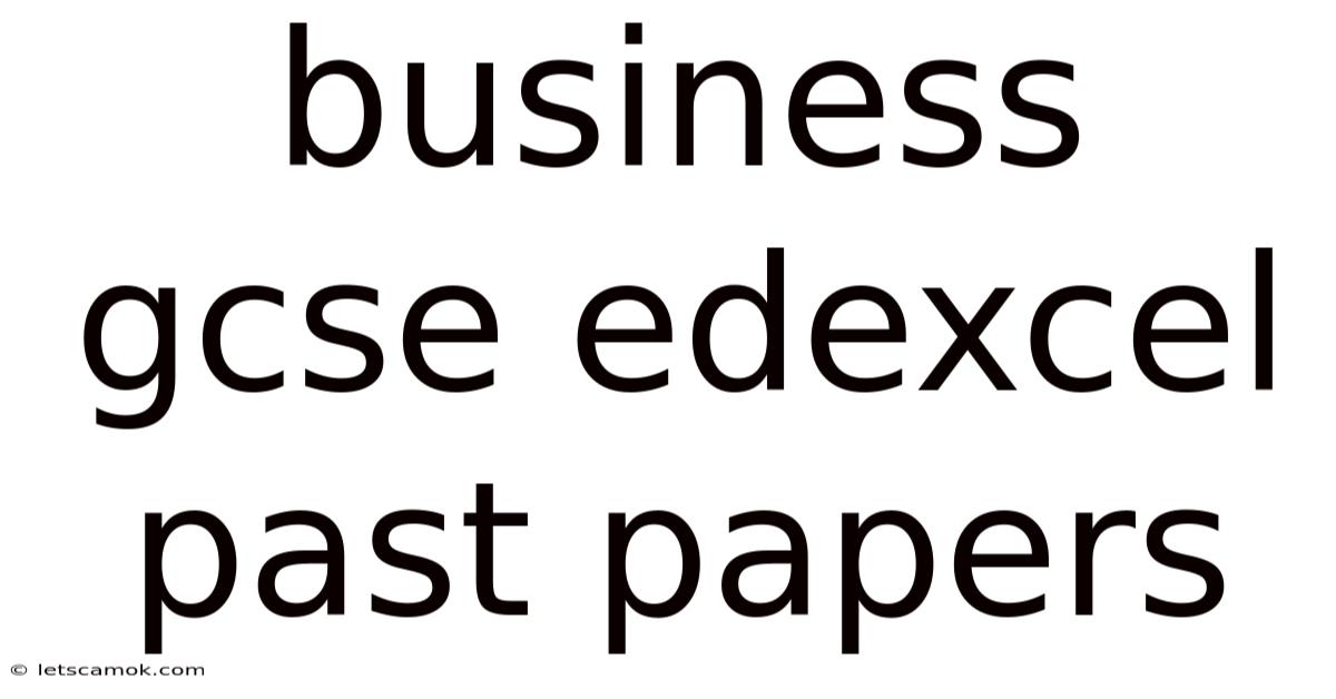 Business Gcse Edexcel Past Papers