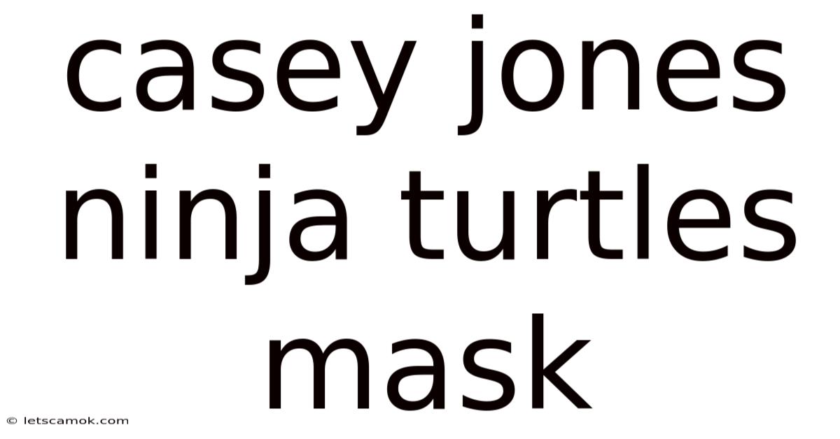Casey Jones Ninja Turtles Mask