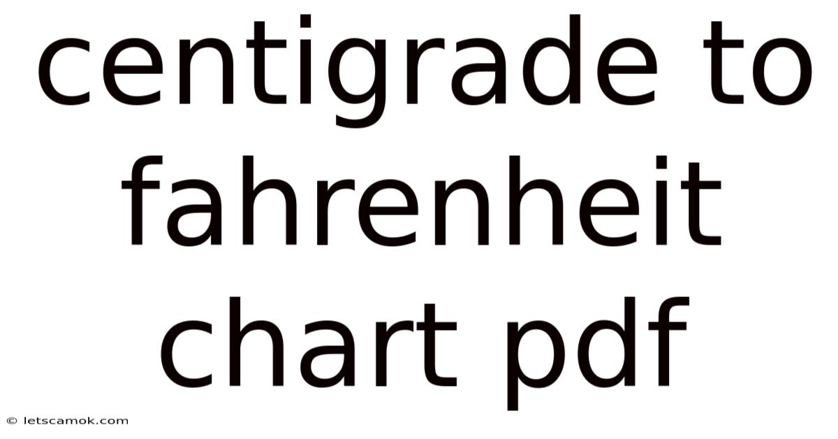 Centigrade To Fahrenheit Chart Pdf