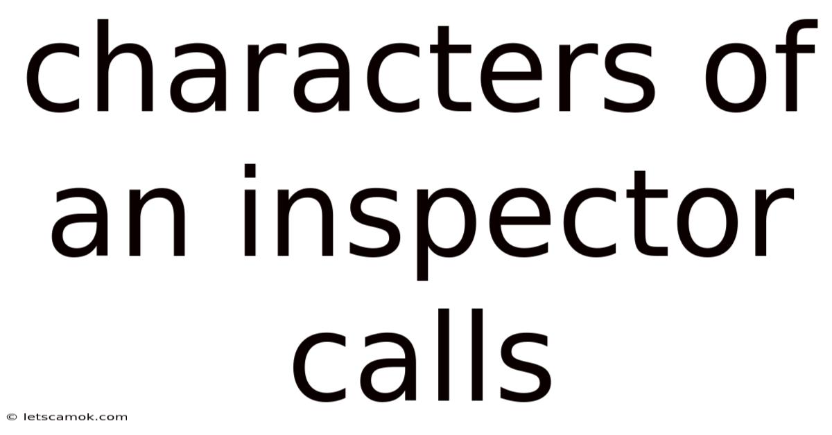 Characters Of An Inspector Calls