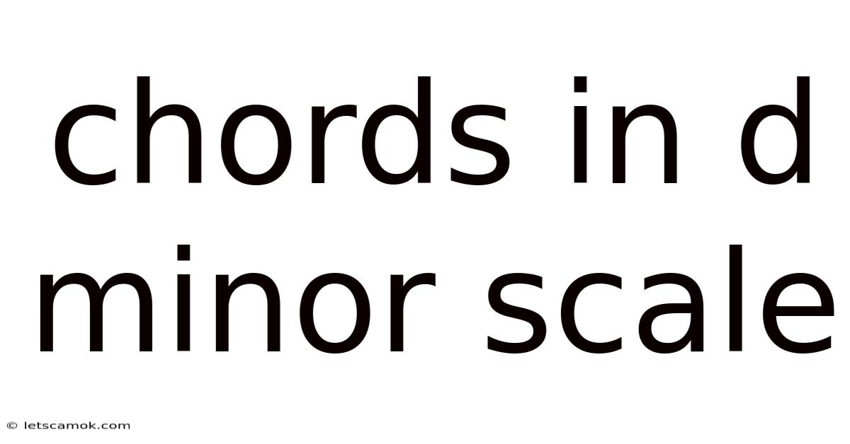 Chords In D Minor Scale