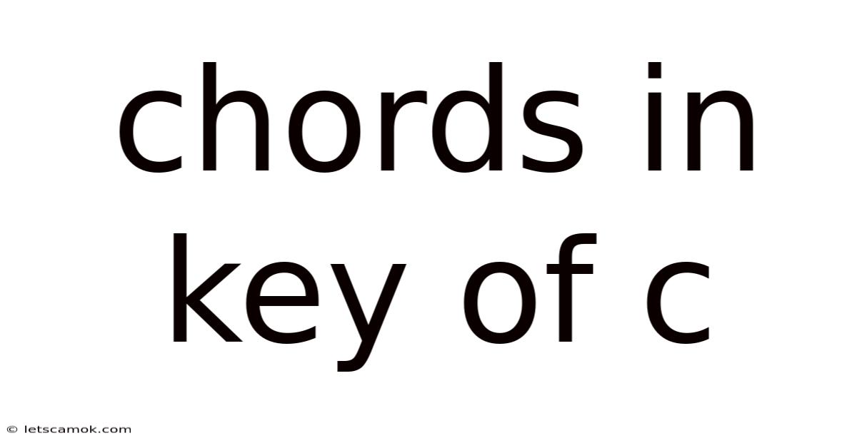 Chords In Key Of C
