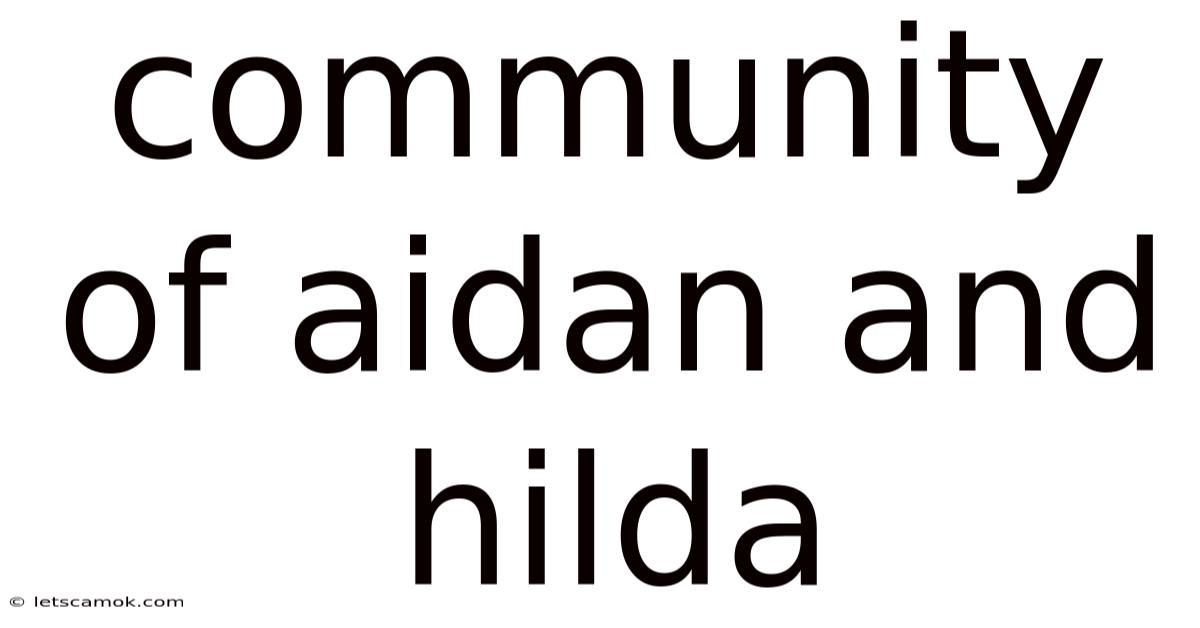 Community Of Aidan And Hilda