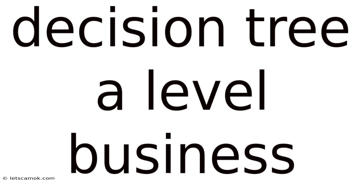 Decision Tree A Level Business