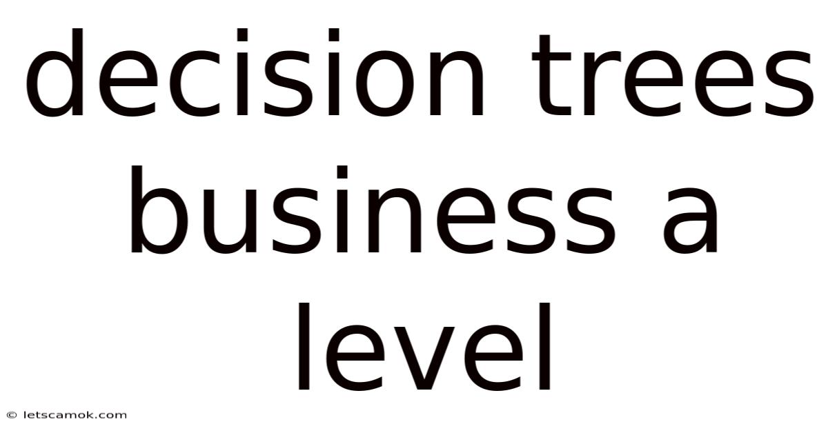 Decision Trees Business A Level