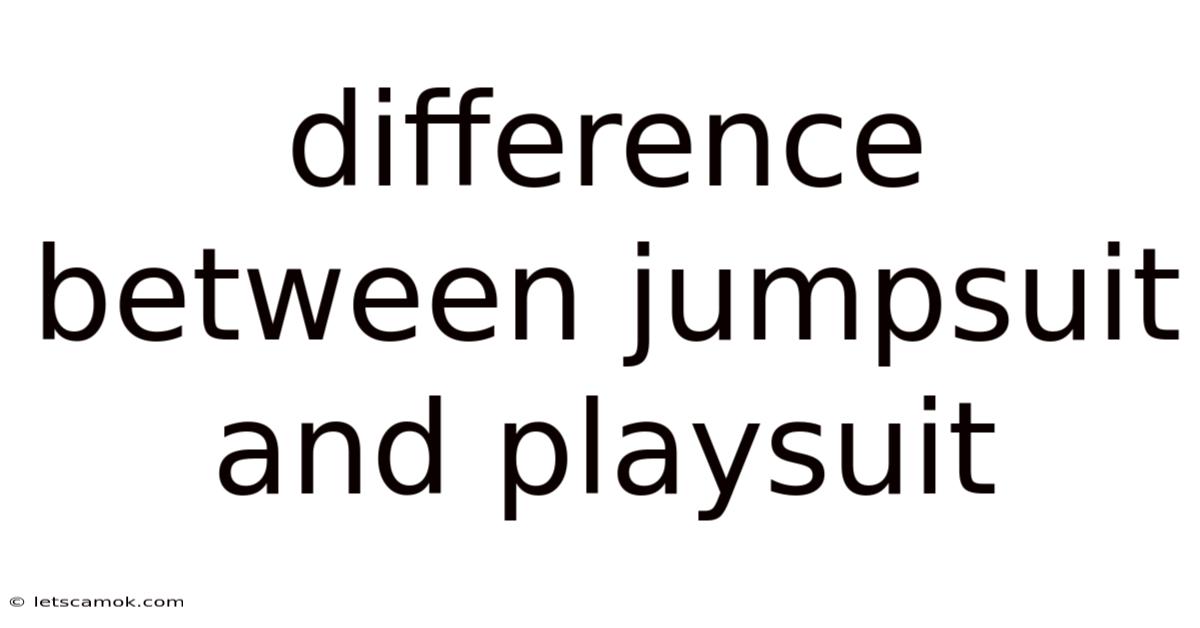 Difference Between Jumpsuit And Playsuit