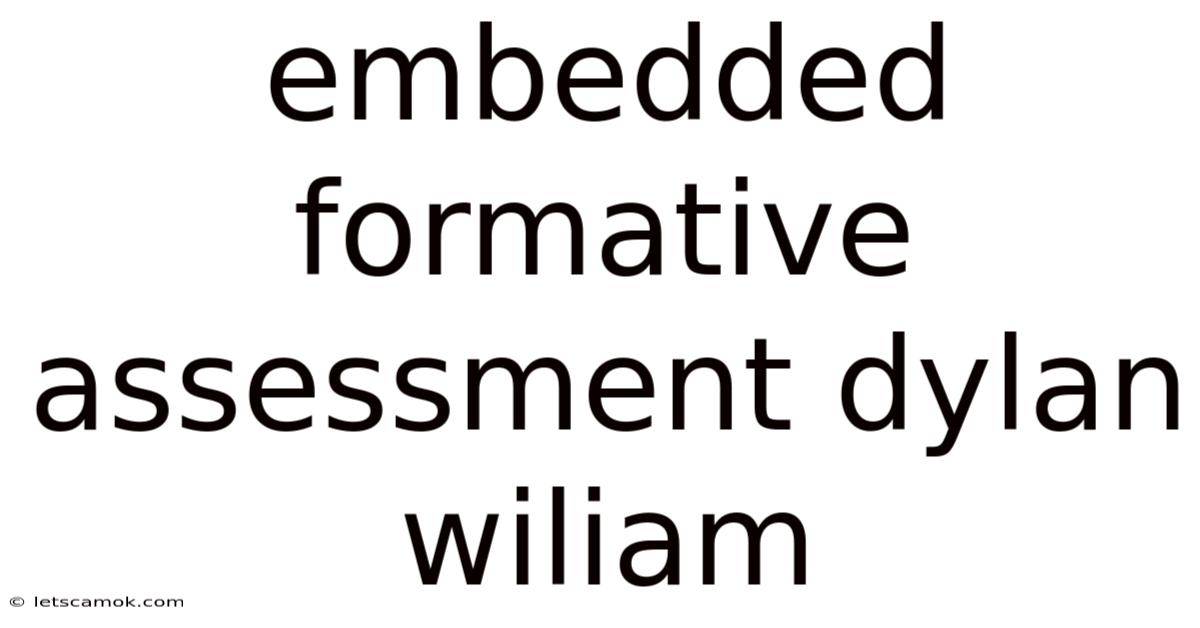 Embedded Formative Assessment Dylan Wiliam