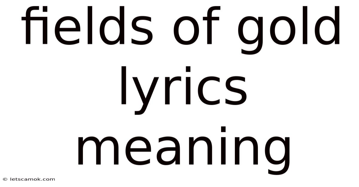 Fields Of Gold Lyrics Meaning
