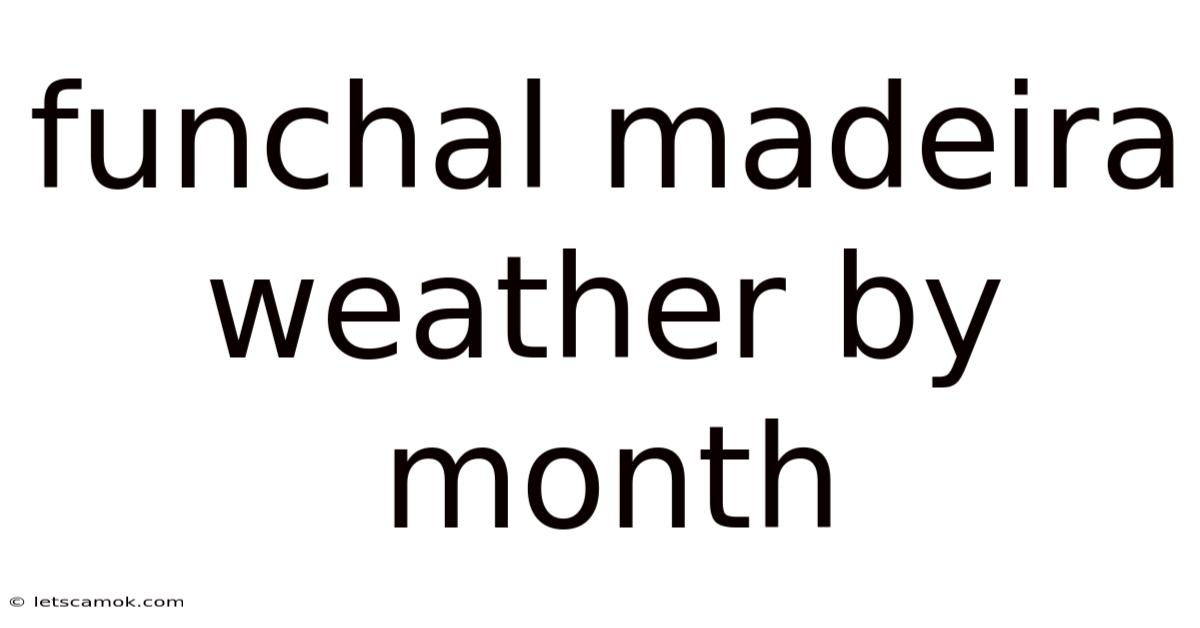 Funchal Madeira Weather By Month