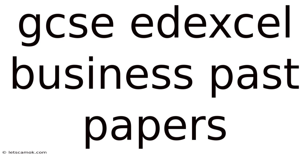 Gcse Edexcel Business Past Papers
