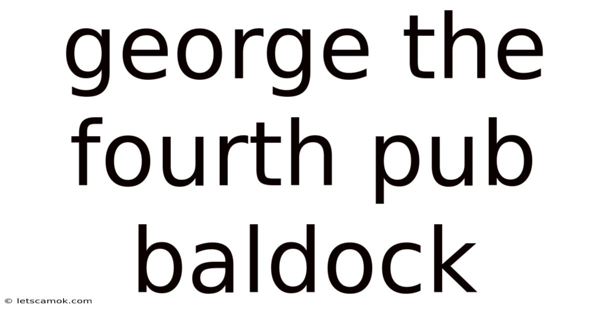 George The Fourth Pub Baldock