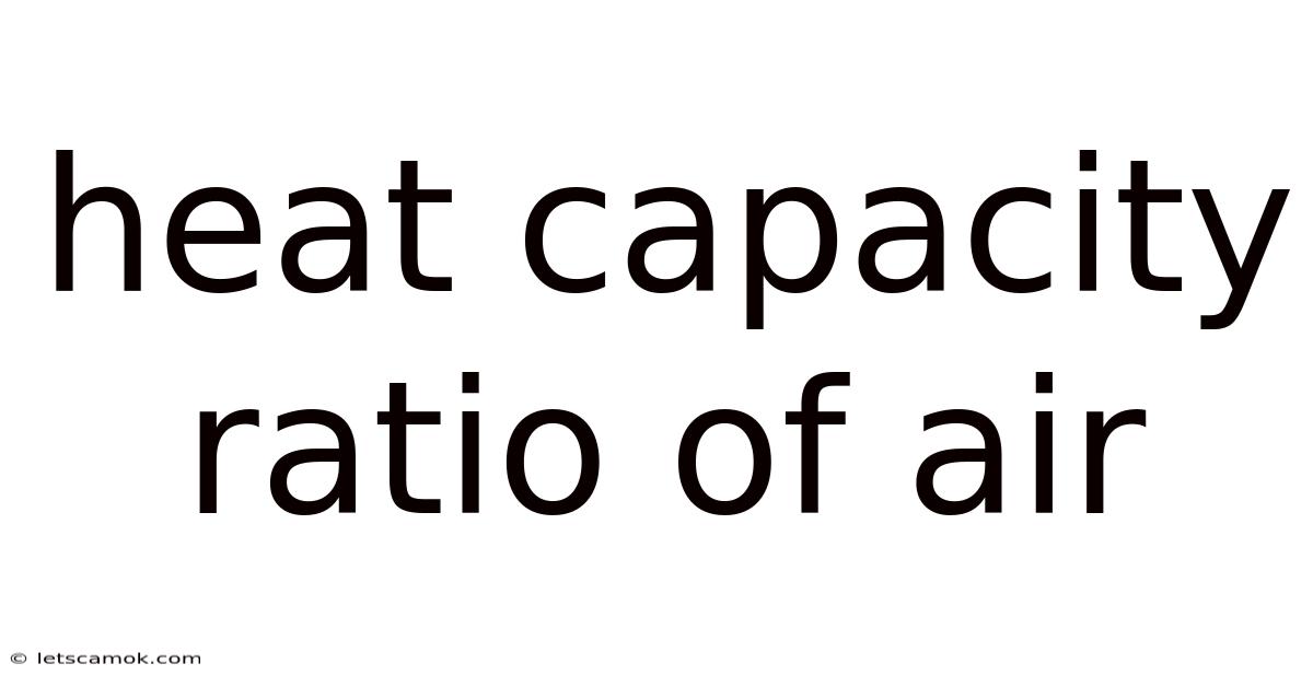 Heat Capacity Ratio Of Air