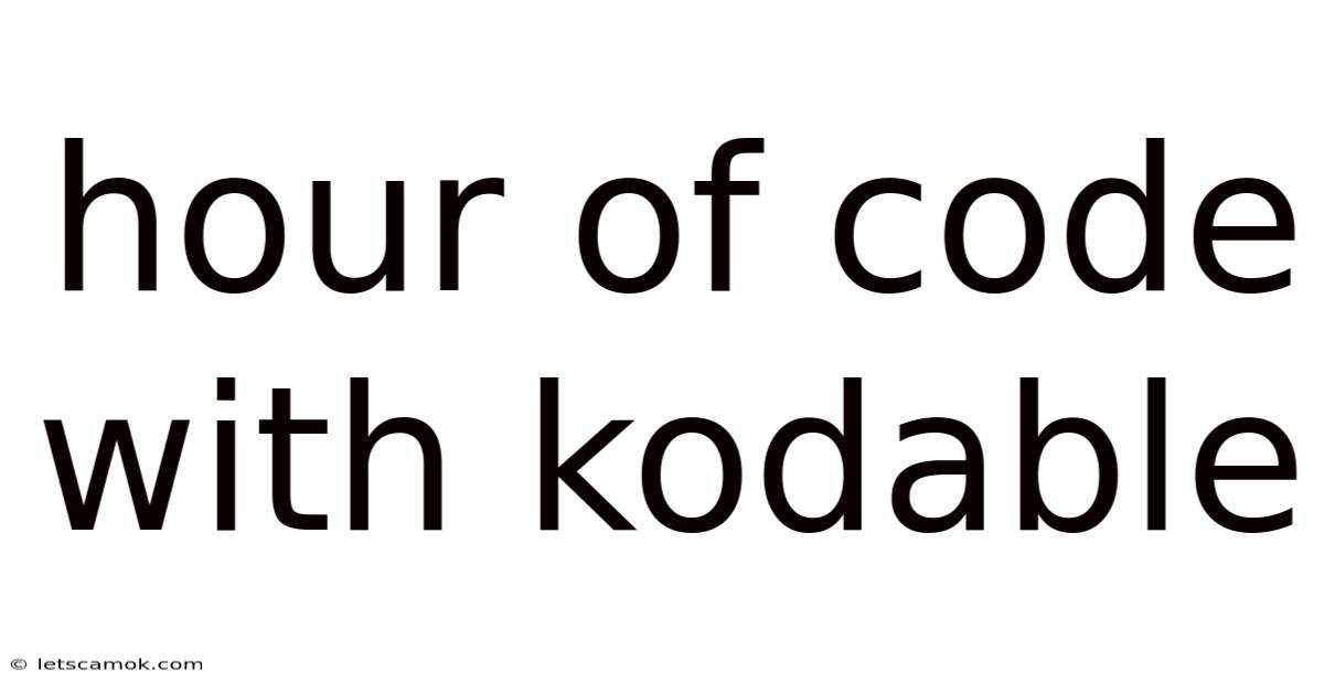 Hour Of Code With Kodable