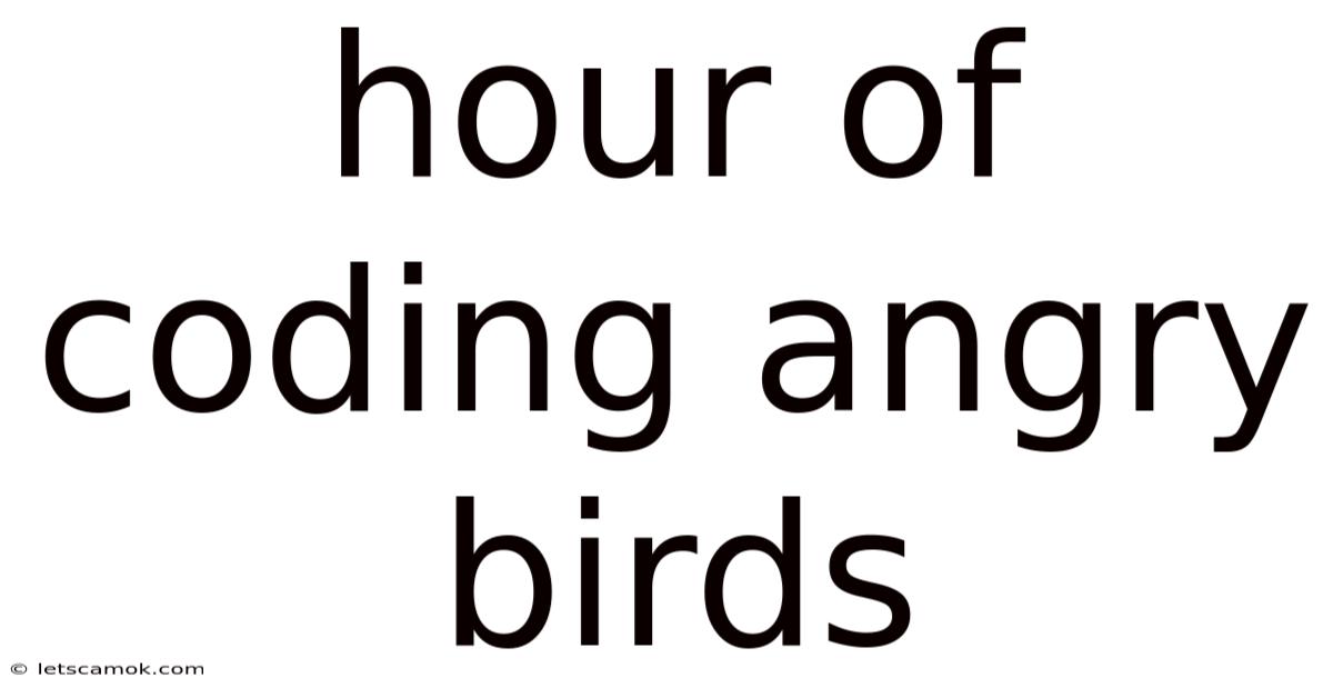 Hour Of Coding Angry Birds