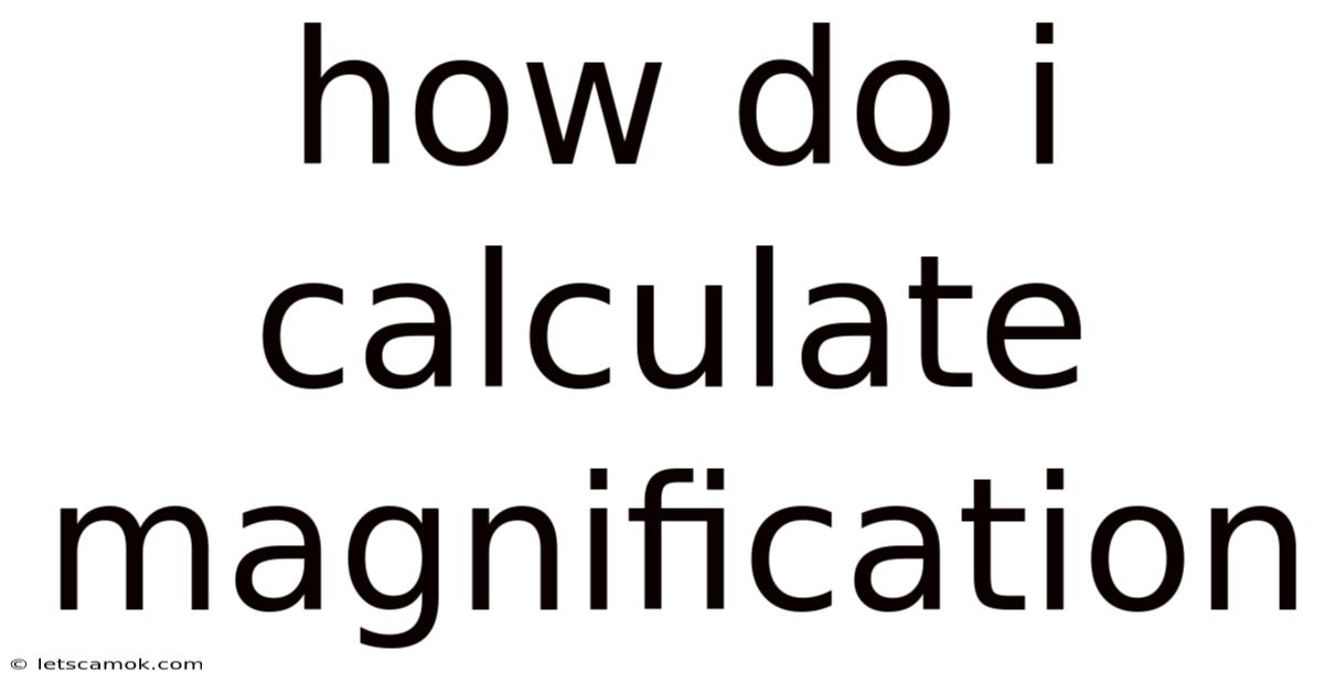 How Do I Calculate Magnification