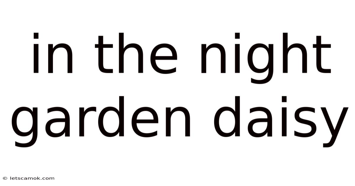 In The Night Garden Daisy