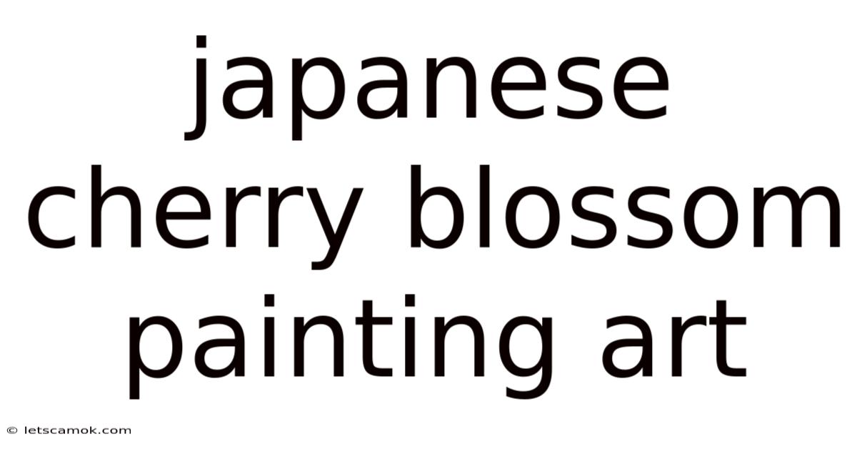 Japanese Cherry Blossom Painting Art