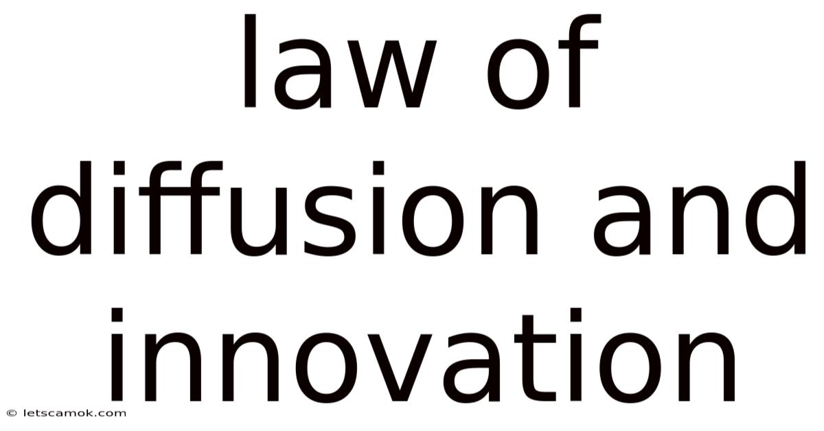 Law Of Diffusion And Innovation