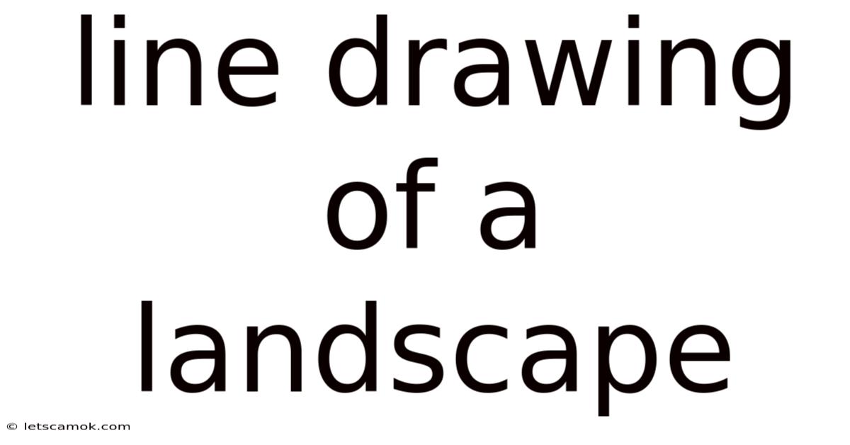 Line Drawing Of A Landscape