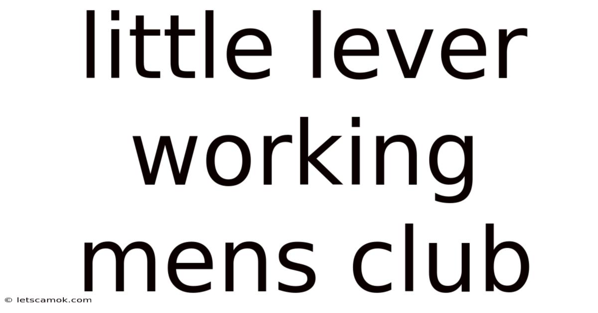 Little Lever Working Mens Club