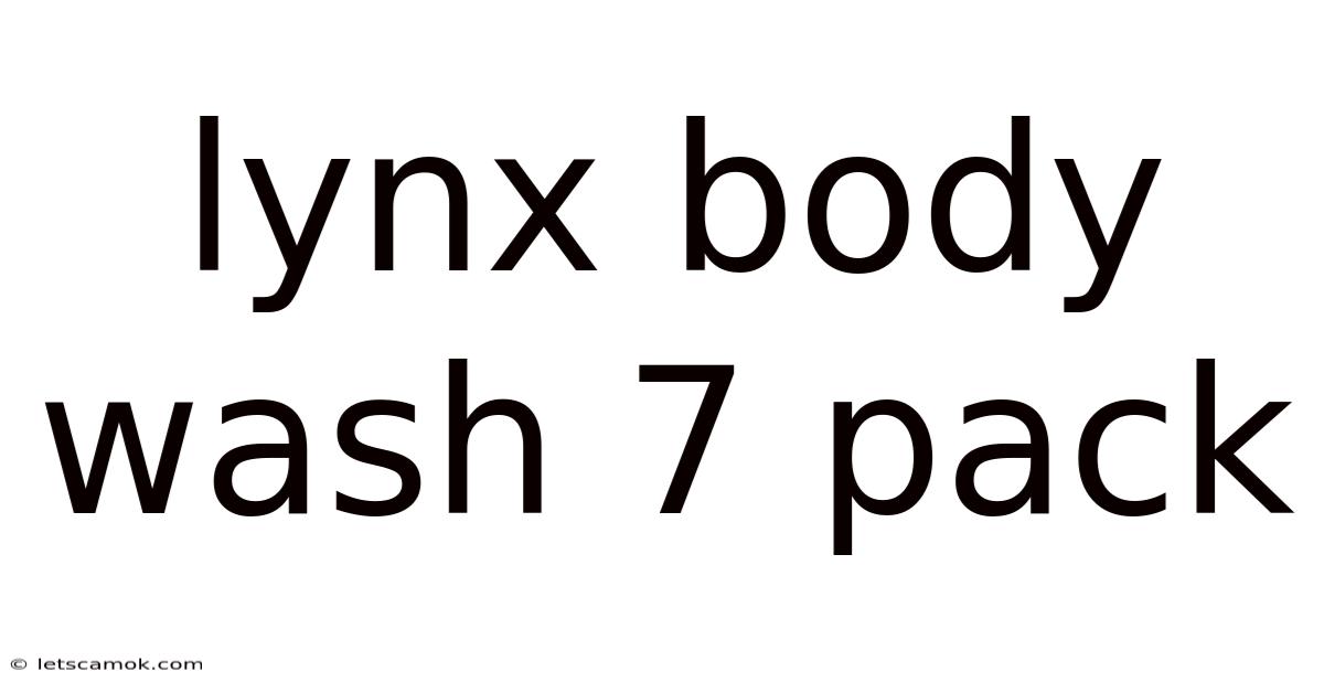 Lynx Body Wash 7 Pack