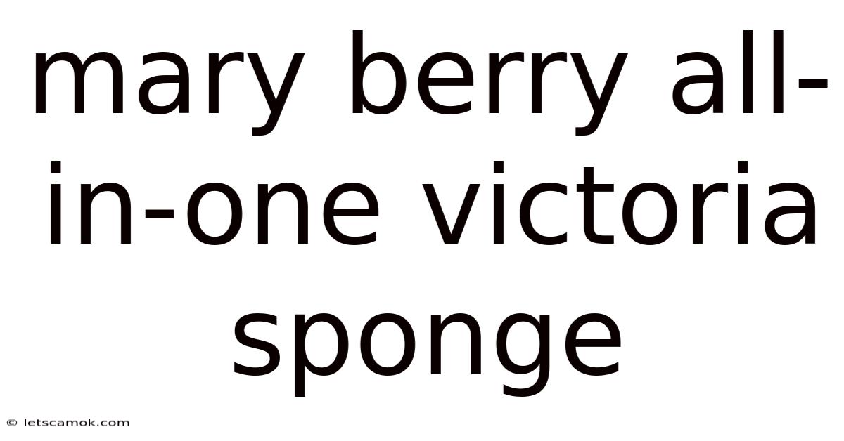 Mary Berry All-in-one Victoria Sponge