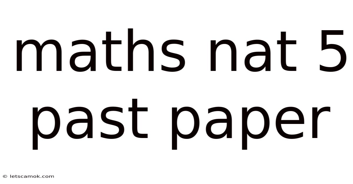 Maths Nat 5 Past Paper
