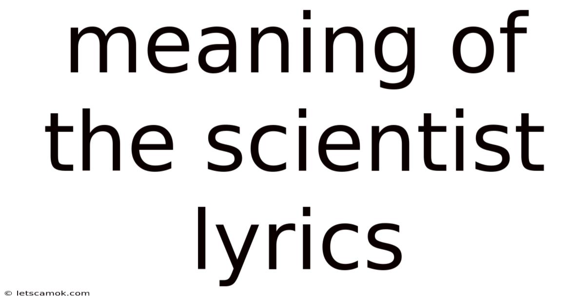 Meaning Of The Scientist Lyrics