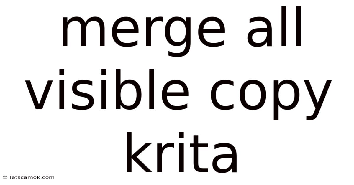 Merge All Visible Copy Krita