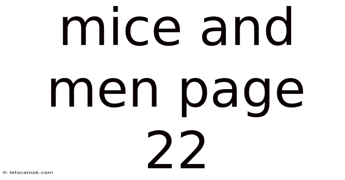 Mice And Men Page 22