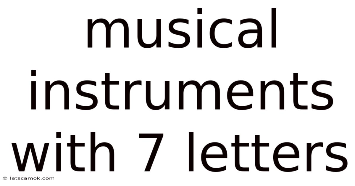 Musical Instruments With 7 Letters
