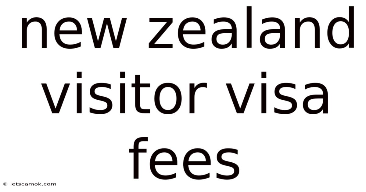 New Zealand Visitor Visa Fees