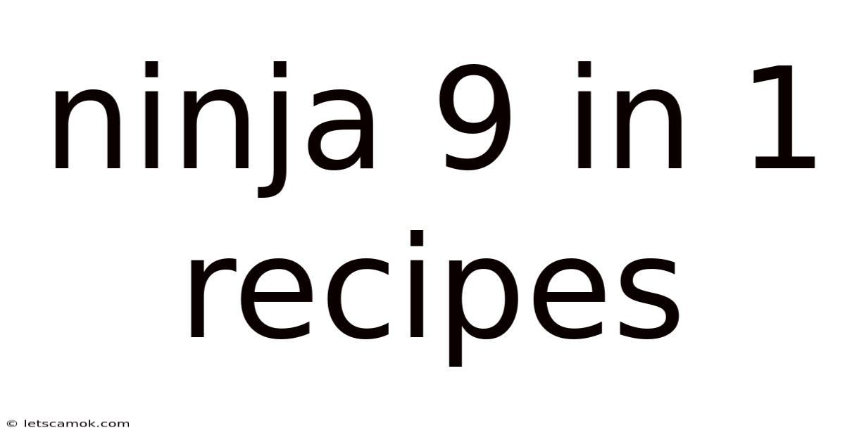 Ninja 9 In 1 Recipes