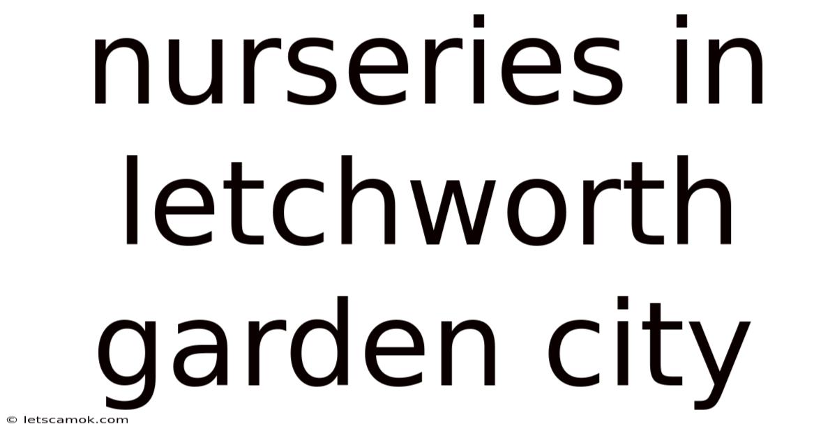 Nurseries In Letchworth Garden City