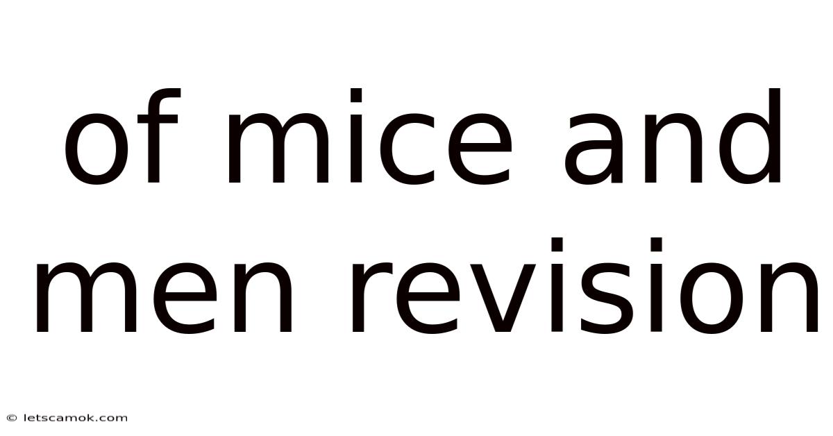 Of Mice And Men Revision