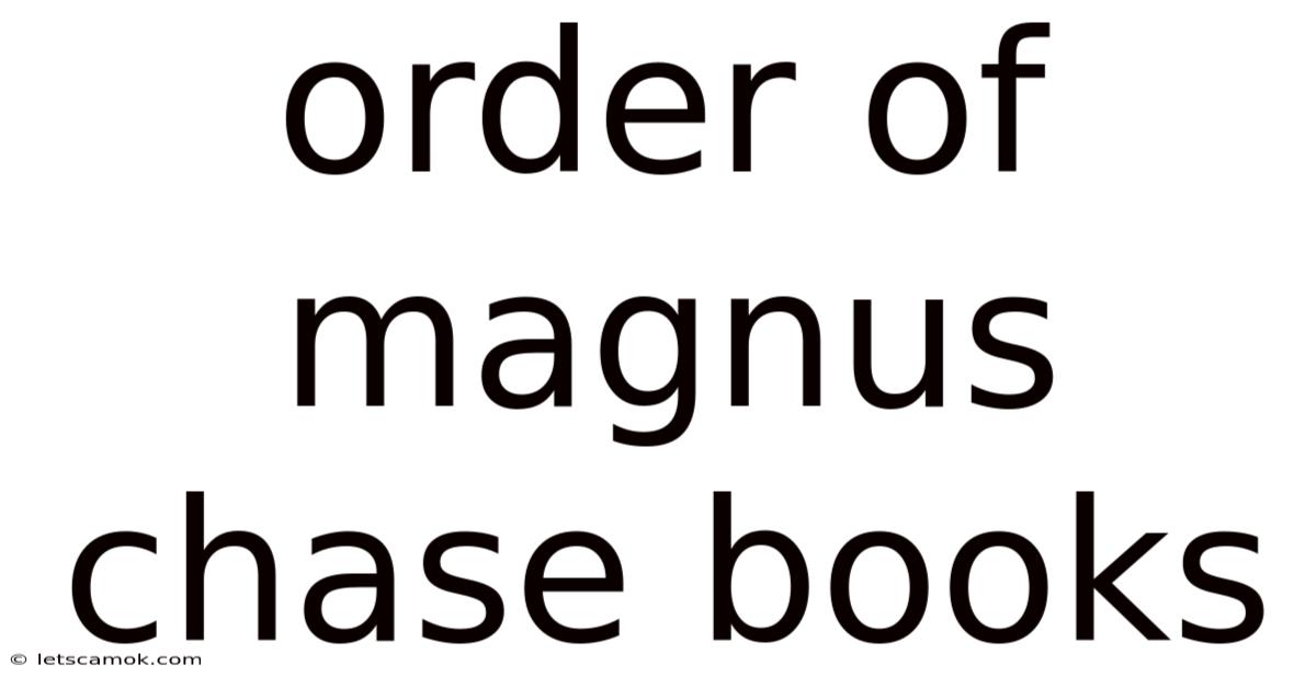 Order Of Magnus Chase Books