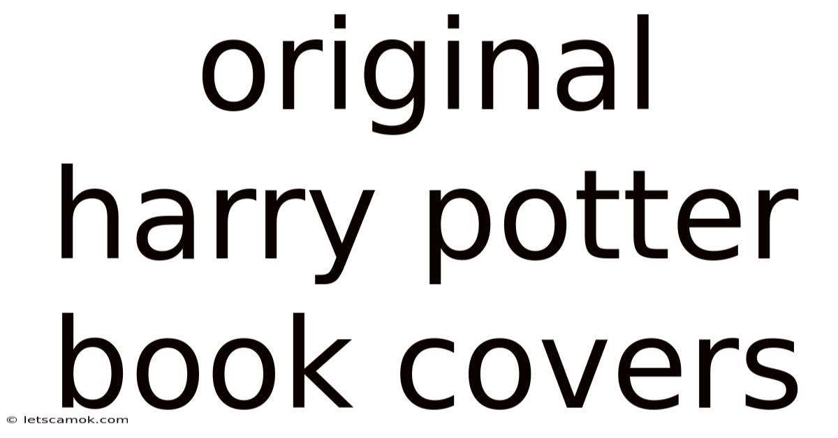 Original Harry Potter Book Covers
