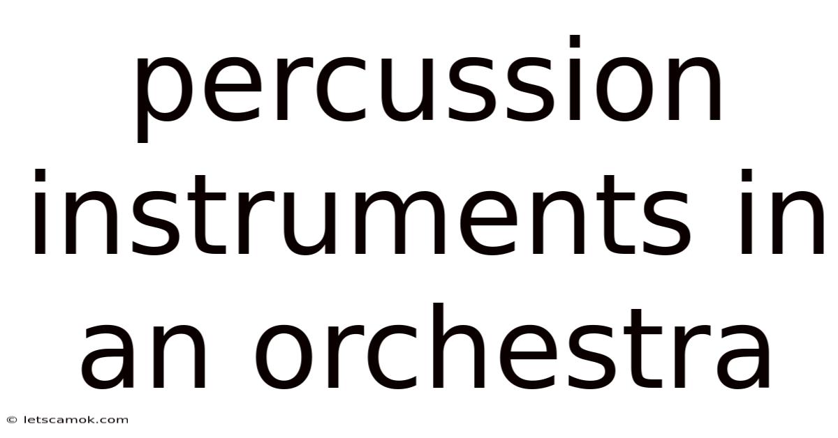 Percussion Instruments In An Orchestra