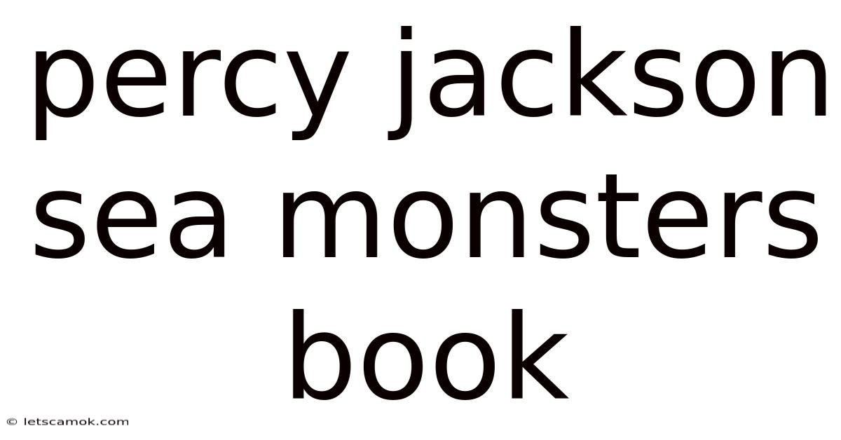 Percy Jackson Sea Monsters Book