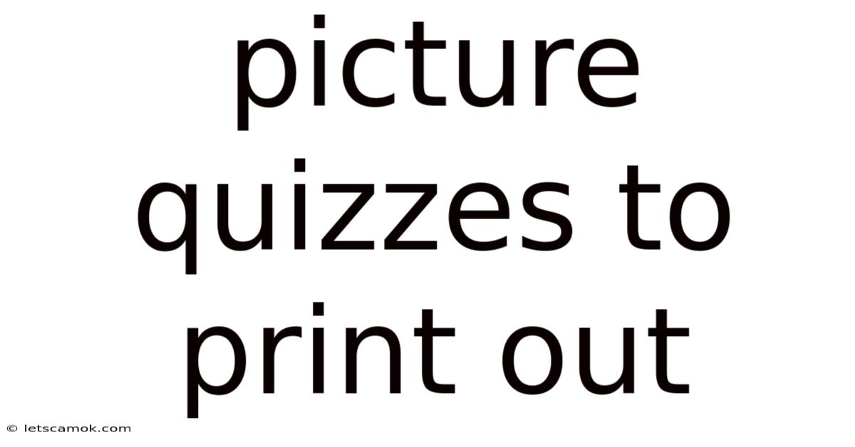 Picture Quizzes To Print Out