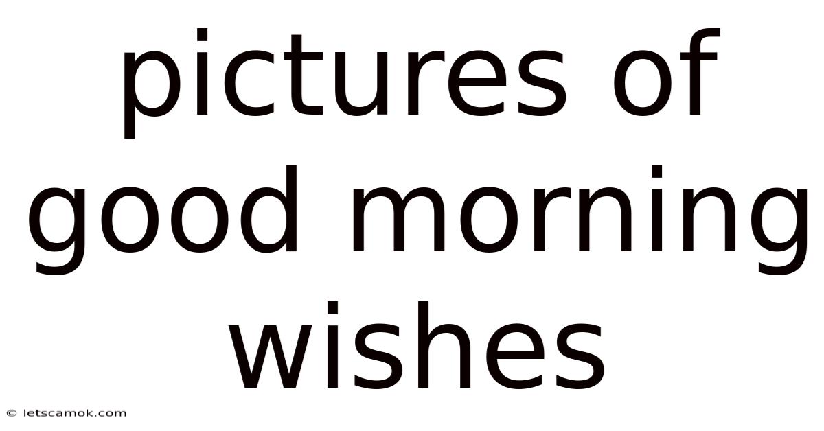 Pictures Of Good Morning Wishes